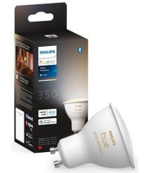 Лампа умная Philips Hue GU10, 5W(50Вт), 2200K-6500K, Tunable white, ZigBee, Bluetooth, дымирование