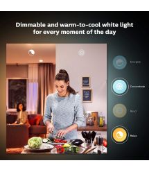 Лампа умная Philips Hue GU10, 5W(50Вт), 2200K-6500K, Tunable white, ZigBee, Bluetooth, дымирование