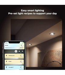 Лампа умная Philips Hue GU10, 5W(50Вт), 2200K-6500K, Tunable white, ZigBee, Bluetooth, дымирование