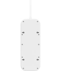 Belkin Удлинитель-фильтр сетевой 6хТип F, 3x1.5мм кв, 16А, USB-A/USB-C 18Вт, защитой от перенапряжения, 2м, белый