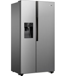 Gorenje Холодильник SBS, 179x68x91см, 2 дв., Х- 368л, М- 167л, A+, NF Plus, Инвертор, диспенсер, ледоген, Дисплей, серый