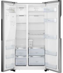 Gorenje Холодильник SBS, 179x68x91см, 2 дв., Х- 368л, М- 167л, A+, NF Plus, Инвертор, диспенсер, ледоген, Дисплей, серый