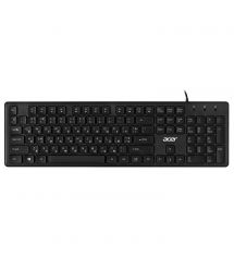 Клавиатура Acer OKW020, 104key, USB-A, EN/UKR/RU, черный