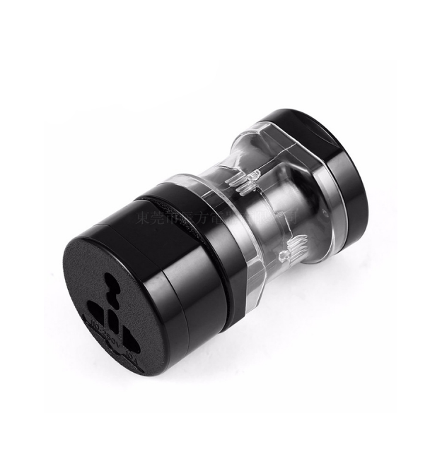 Перехідник на американкаєвророзетка 4 in 1, Black, BOX