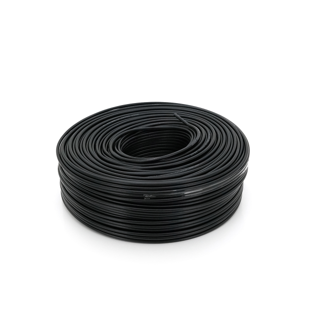 Комбінований кабель RITAR КСВ-1 + 2 * 0,22 з живленням бухта 200 м оболонка ПВХ колір чорний, Q3