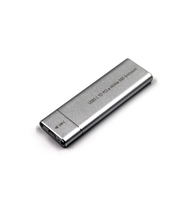 Карман зовнішний NVME Type-C, Silver