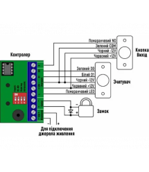 Автономний контролер Варта МКД-2000 (підтримує 125 кГц Em-Marine або Mifare 13,56 МГц), пам&aposять 2000 ключів