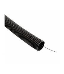 Гофротруба вулична COURBI D20 ПВХ, з протяжкою, не підтримує горіння (50м), колір чорний, ціна за бухту