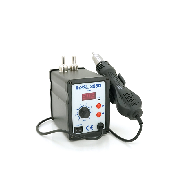 Термоповітряна ремонтна паяльна станція BAKKU BK-858D цифрова індикація, фен (138*100*150) 1,85 кг