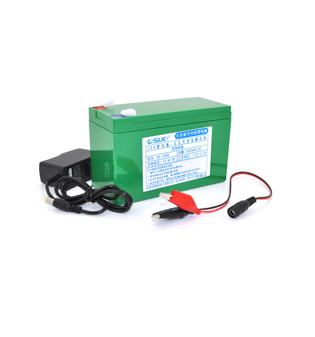 Акумуляторна батарея літієва QiSuo 12V 8A з елементами Li-ion 18650 (150X64,5X97,7) + зарядное устройство 12,6V - 1A + крокодилы