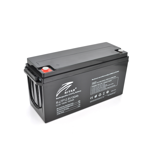 Аккумуляторная батарея Ritar LiFePO4 12,8V 150Ah 1920Wh BMS75A@4S ( 483 x 170 x241 ) Q1