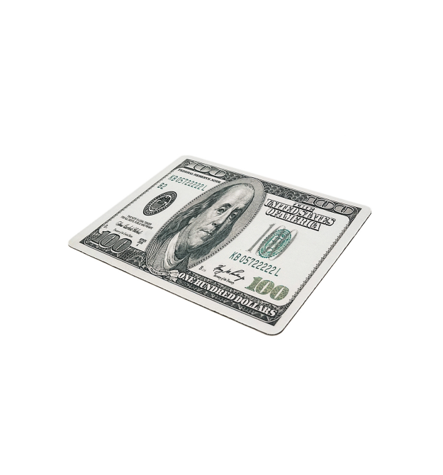 Килимок 180*220 тканинний Banjamin, товщина 2 мм, колір Gray - Black, Пакет