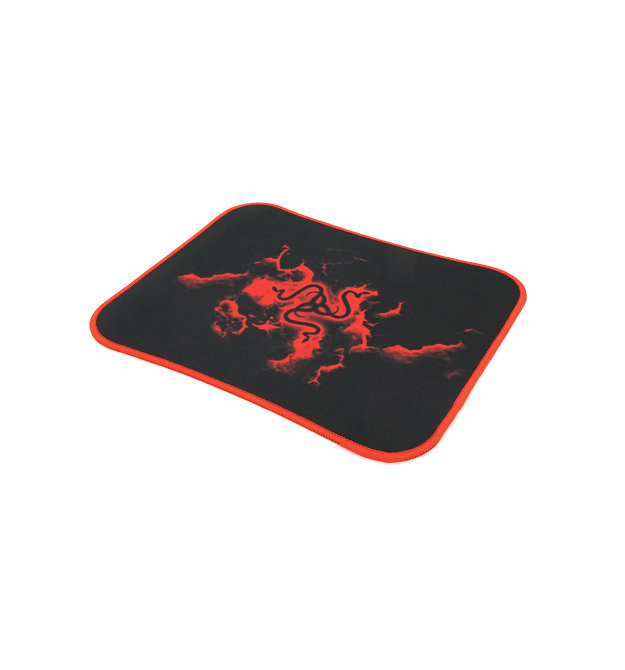 Килимок 260*210 тканинний Red Darkness з боковою прошивкою, товщина 2 мм, колір Red, OEM