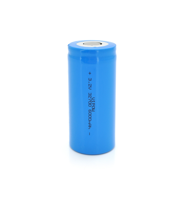 Литий-железо-фосфатный акумулятор 32700 Lifepo4 Vipow IFR32700 FlatTop, 6000mAh, 3.2V, Blue Q50 - 500