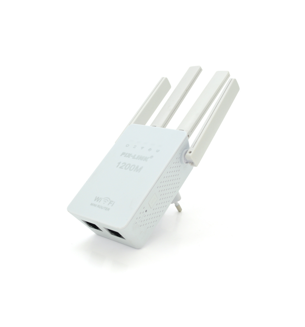 Підсилювач WiFi сигналу з 4-ма антенами LV-WR02EQ, живлення 220V, 300Mbps, IEEE 802.11b - g - n, 2.4-2.4835GHz, BOX