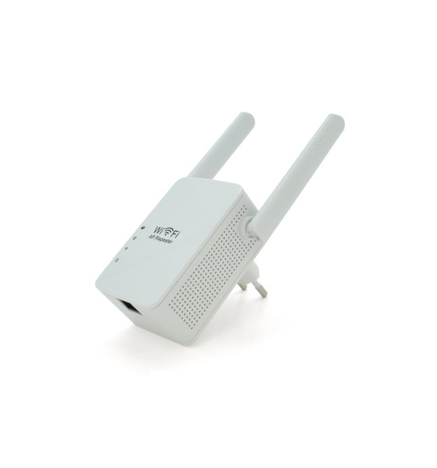 Підсилювач WiFi сигналу з 2-ма антенами LV-WR13, живлення 220V, 300Mbps, IEEE 802.11b - g - n, 2.4-2.4835GHz, BOX