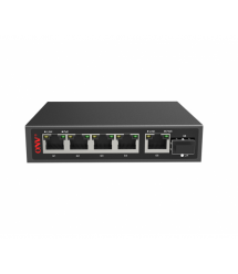 4х портовий PoE Full Gigabit комутатор ONV-POE33108PFG, 4xPoe1000Мбіт + 2х1000 Мбіт + 1хSFP 1000Мбіт, до 250м, IEEE802.3af - at,