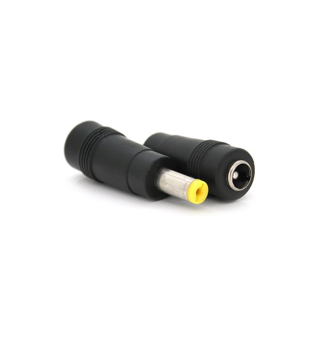 Перехідник DC 5.5x2.1mm (мама) - 5.5х1.7mm (тато) Yellow