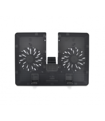 Підставка під ноутбук DeepCool U PAL, 10-15,6, 2*140mm 100010% RPM, корпус пластик+алюміній, 390 х 280 х 27.5 mm, Black, Box
