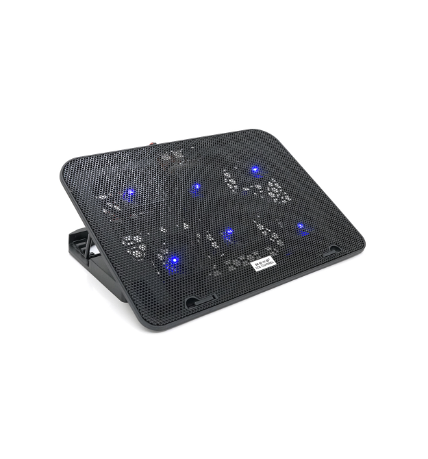 Підставка під ноутбук IceCoorel A9, 10-15.6, 6*60мм 250010% RPM, корпус пластик+алюміній, 2xUSB 2.0, 353x255x32mm, Black, Box, Q