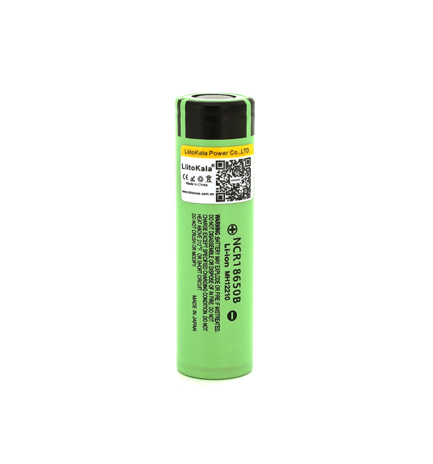 Акумулятор 18650 Li-Ion LiitoKala Lii-34B, 3400mAh (3200-3400mAh), 3.7V (2.75-4.2V), Green, PVC BOX