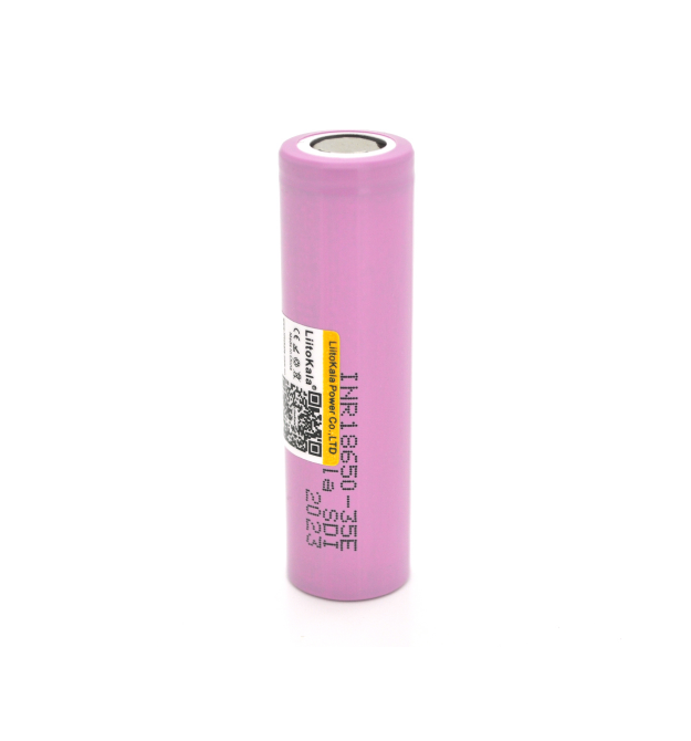 Акумулятор 18650 Li-Ion LiitoKala Lii-35E, 3500mah （3350-3500mah）, 3.7V (2.5-4.2V), Pink, PVC BOX Q2, цiна за 1 шт