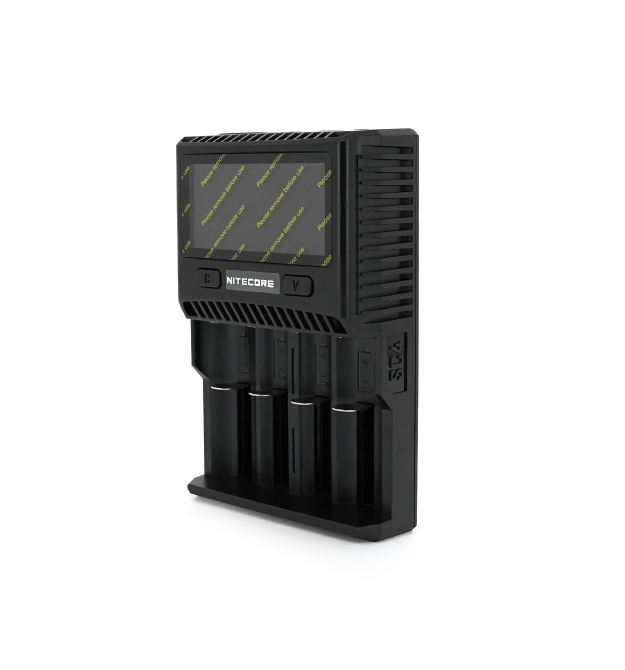 Зарядний пристрій універсальний Nitecore SC4, 4 канали, LCD дисплей, підтримує Li-ion, Ni-MH та Ni-Cd AA (R6), ААA (R03), AAAA,