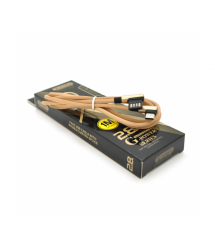 Кабель iKAKU KSC-028 JINDIAN charging data cable for Type-C, Gold, довжина 1м, 2.4A, BOX