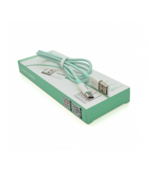 Кабель iKAKU KSC-723 GAOFEI smart charging cable for Type-C, Green, довжина 1м, 3.0A, BOX