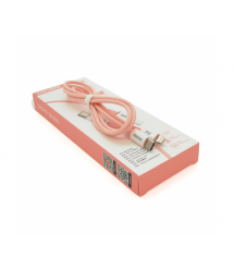 Кабель iKAKU KSC-723 GAOFEI PD60W smart fast charging cable (Type-C to Lightning), Pink, довжина 1м, BOX