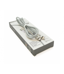 Кабель iKAKU KSC-723 GAOFEI PD60W smart fast charging cable (Type-C to Lightning), Silver, довжина 1м, BOX