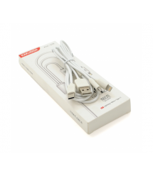 Кабель KSC-078 BAITONG charging data cable3 in 1 Micro - Iphone - Type-C, довжина 1м, White, BOX