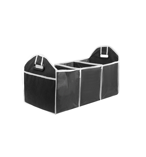 Органайзер складаний у багажник автомобіля, 500x325х325mm, 3 відділення, посилені ручки, Black