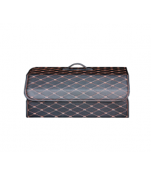 Складаний шкіряний автомобільний органайзер 400*320*300, Black-Gold