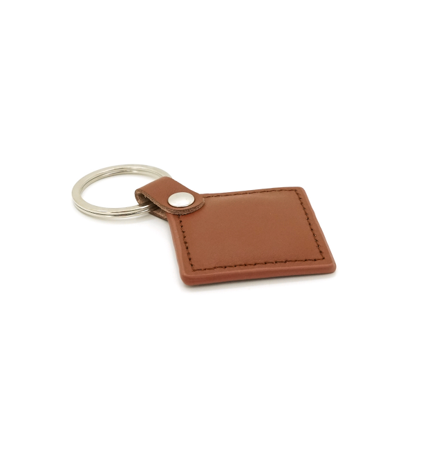 Безконтактний брелок IC MIFARE 13,56 МГц(MF-Leather ) у шкіряному чохлі, колір коричневий
