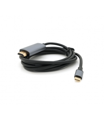 Кабель HDMI (тато) - Type-C (тато), 4K, 60HZ, Chip:2172U, 1.8m, Black