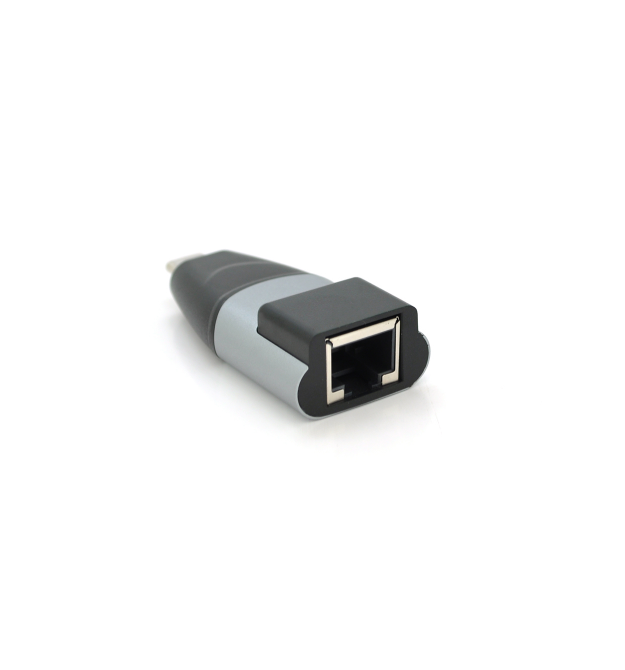 Перехідник Type-C (тато) - RJ-45 (мама), chip:RTL8153, 1000Mbps, Black