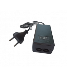 POE інжектор RITAR 48V 0,5A (24Вт) 2 порти (RG-45 10 - 100Мбіт - с + RG-45 POE) Євро вилка