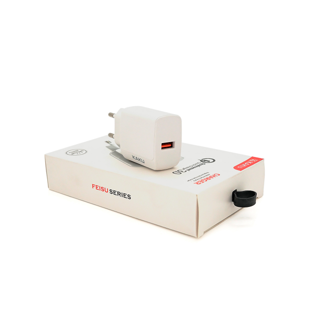 СЗУ AC100-240V iKAKU KSC-178 FEISU QC3.0, White, Box