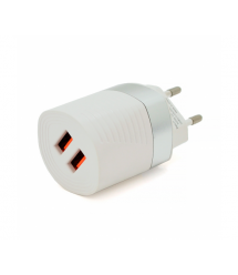 СЗУ AC100-240V iKAKU KSC-181 JUNENG, 2xUSB, 2.4A, White, Box