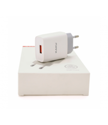 СЗУ AC100-240V iKAKU KSC-215 NATU, 1xUSB, 2.1A, White, Box