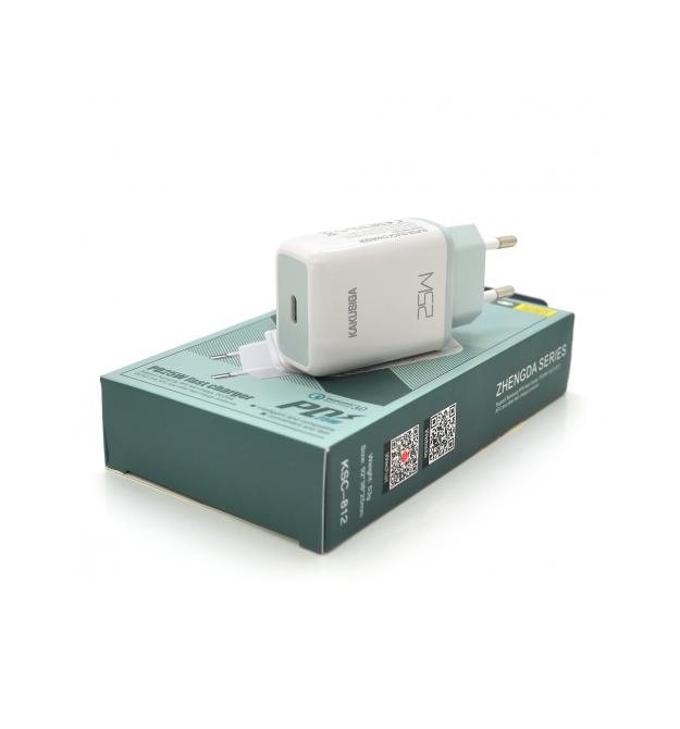 СЗУ AC100-240V iKAKU KSC-812 Zhengda Series PD25W charger, White, Box