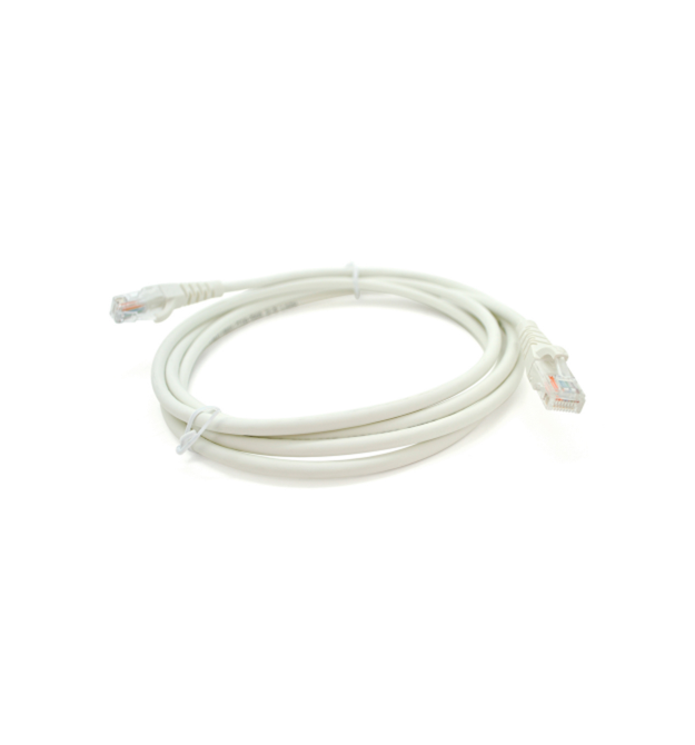 Патч-корд OK-net Кат.5e UTP 24AWG LSZH Бiлий 1м