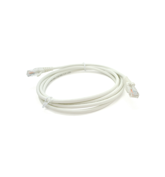 Патч-корд OK-net Кат.5e UTP 24AWG LSZH Бiлий 2м