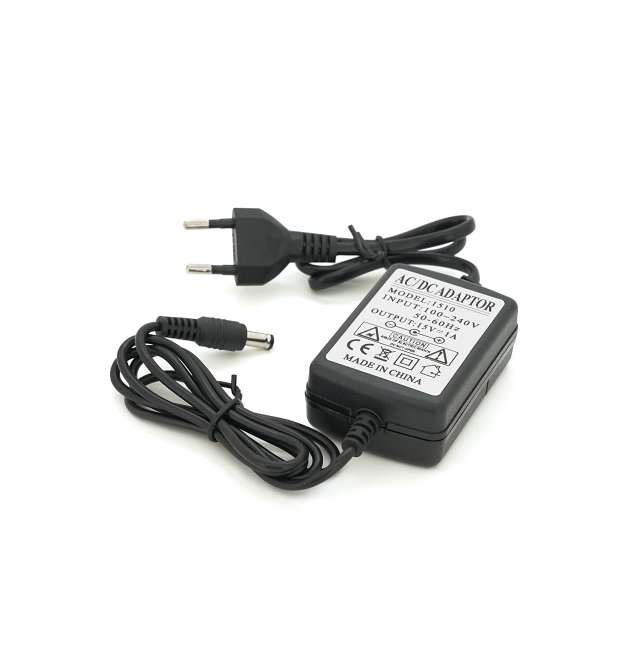 Імпульсний адаптер живлення XS-1510 15В 1А (15Вт) штекер 5.5 - 2.1, довжина 0,9м