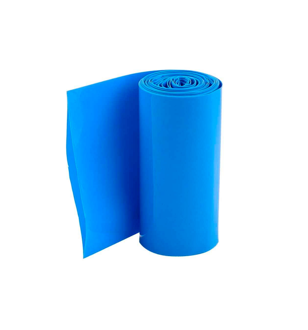 Термоплівка PVC для збірки АКБ LiFePO4, синя, ширина 210мм, довжина 12,4м