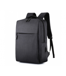 Рюкзак для ноутбука Merlion 14, вихід під USB-кабель, 32х11х41 см, Black
