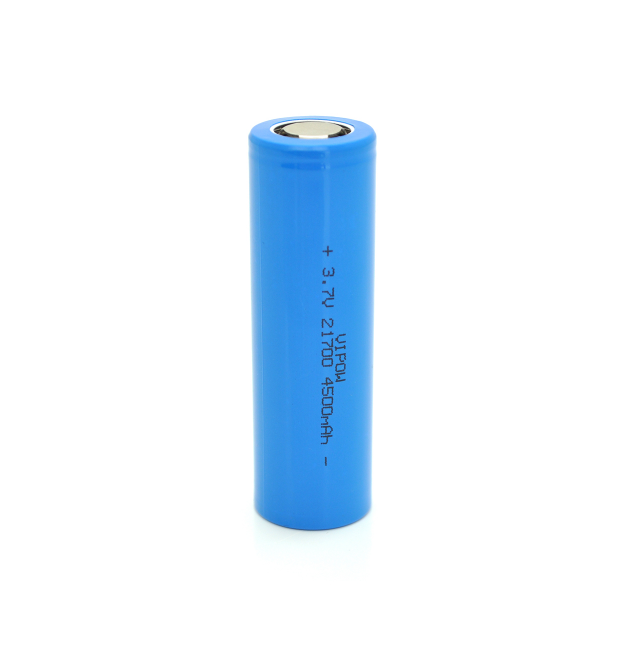 Акумулятор 21700 Li-Ion Vipow ICR21700 FlatTop, 4500mAh, 3.7V, Blue Q50 - 500