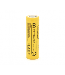 Аккумулятор 21700 Li-Ion LiitoKala Lii-40A, 4000mah （4000-4300mah）, 25A, 3.7V (2.5-4.2V), Yellow, PVC BOX