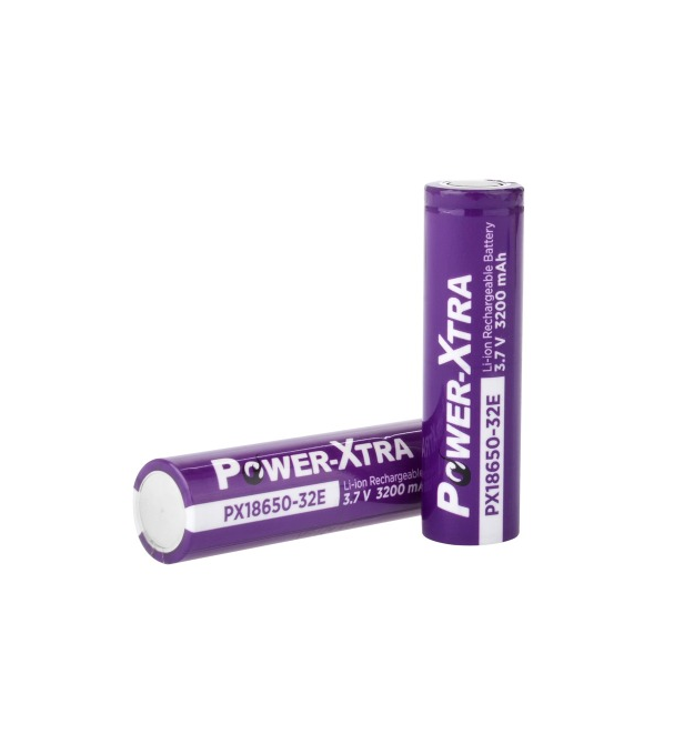 Акумулятор Li-ion Power-Xtra 18650 3200mAh 3.7V, Violet